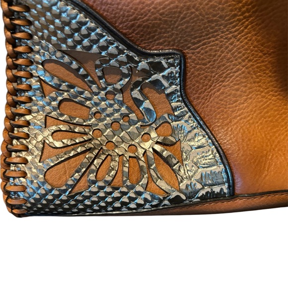 NWT-Cole Haan G Series Leather Western Style purse-perfect for country concerts! - Picture 8 of 9